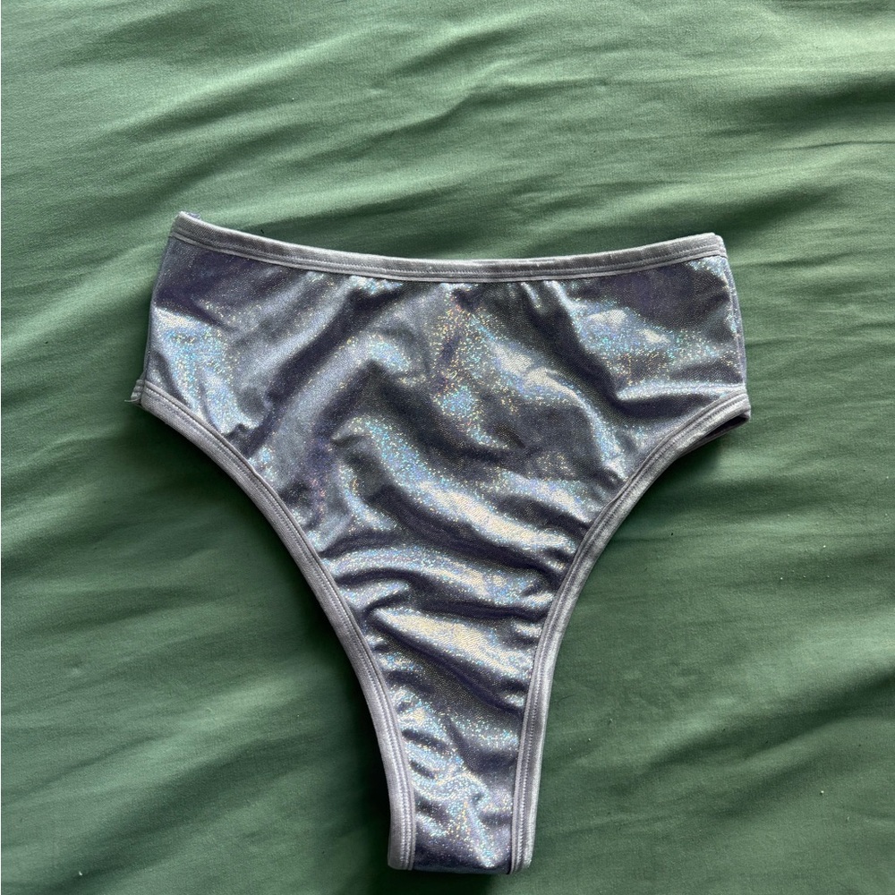 Shimmering lavender High-Waisted rave Bottom